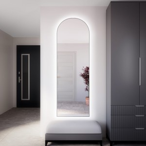 Lustro LED Tiny Border Pastille Cut srebrne