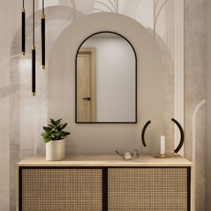 Lustro Tiny Border Pastille Cut czarne