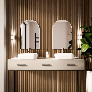 Lustro Tiny Border Pastille Cut białe